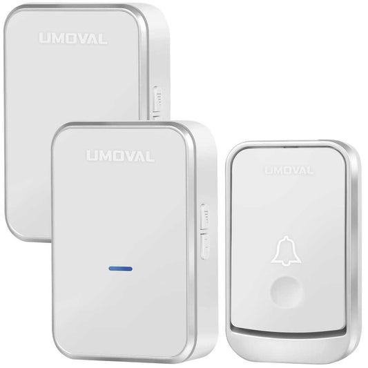 Home Wireless Digital Doorbell Kits with 2 x Plug in Chime Receivers