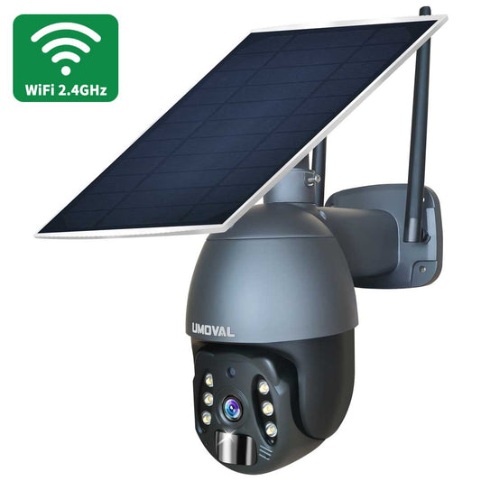 Solar Powered Outdoor Wi-Fi Wireless Security Camera with Motion Sensor