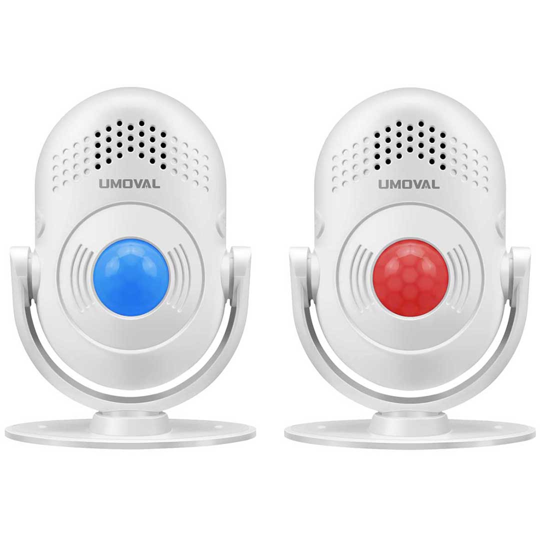 Motion Sensor Doorbell Welcome Buzzer + Infrared Motion Detector Alarm Siren at Night